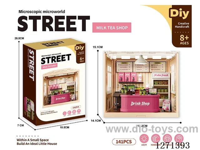 Micro Play House Bubble Tea Set (Flat Ceiling with Lights)