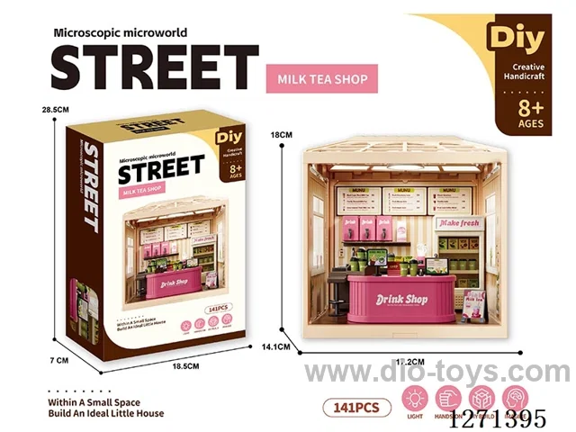 Micro Play House Bubble Tea Set (Decorative Ceiling with Lights)