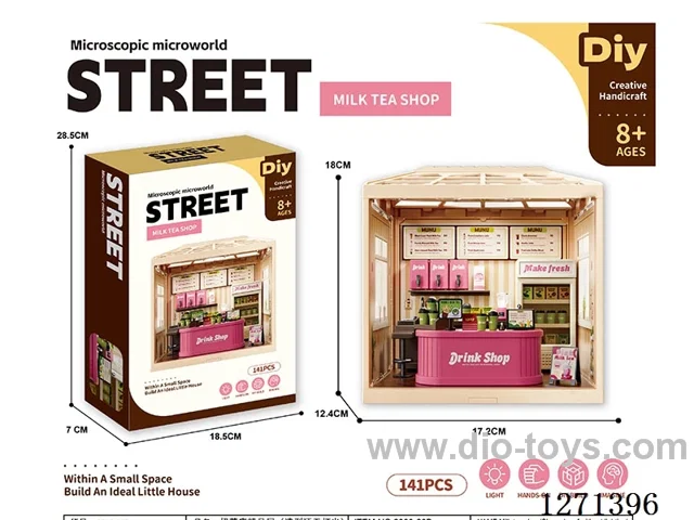Micro Play House Bubble Tea Set (Shaped Roof, No Lights)