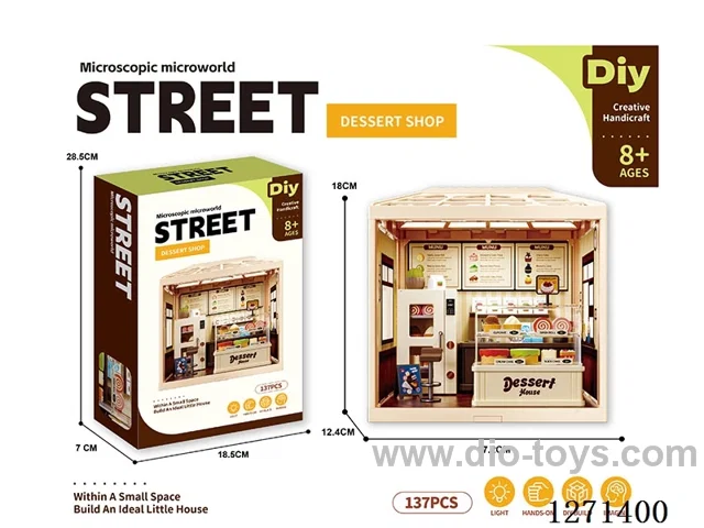 Micro Play House Dessert Set (Shaped Roof, No Lights)