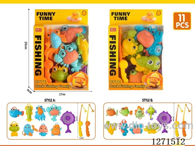 fishing toys 11PCS 2 styles mixed