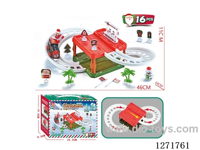 16PCS Electric Track Set - 2 Layers