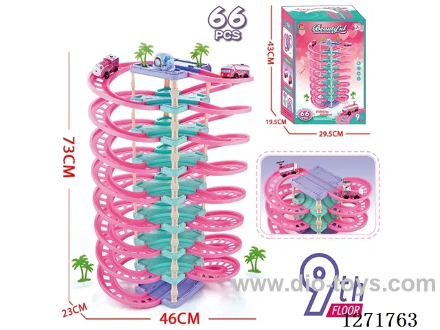 66PCS Electric Track Set - 9 Layers