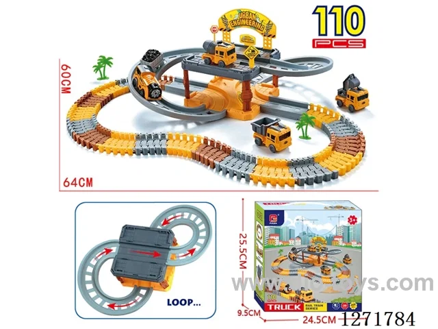 90PCS Electric Track Set