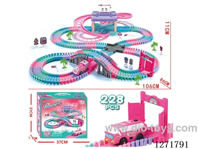 200PCS Electric Track Set