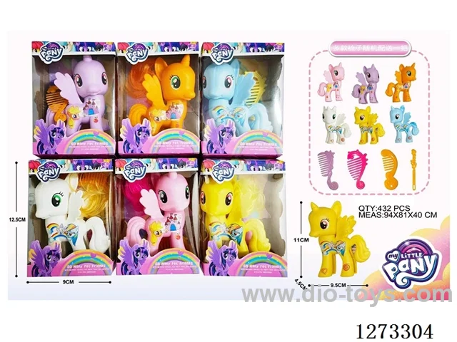 My Little Pony Set with Comb (Assorted 6 Styles)