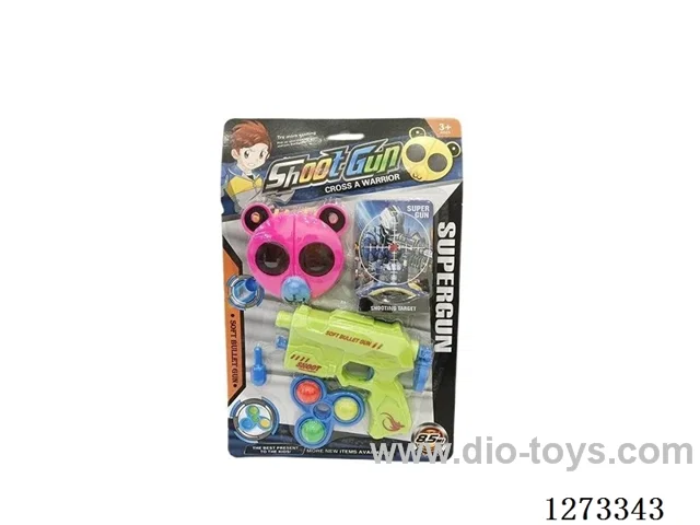 Ping Pong Ball Gun + Target + Transformable Glasses + Spinning Top