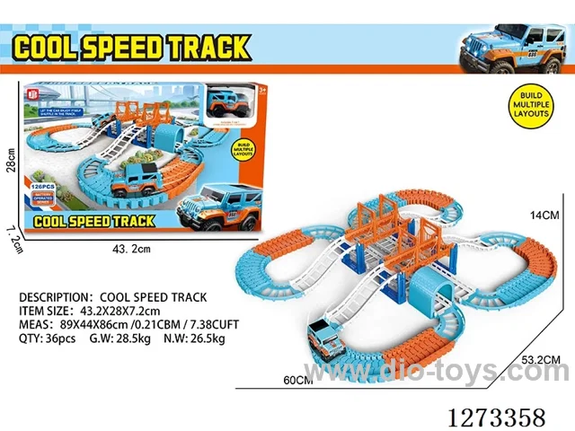 Electric Track Car 126PCS not included battery
