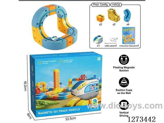 Transformable Building Blocks DIY Magnetic Track Car
