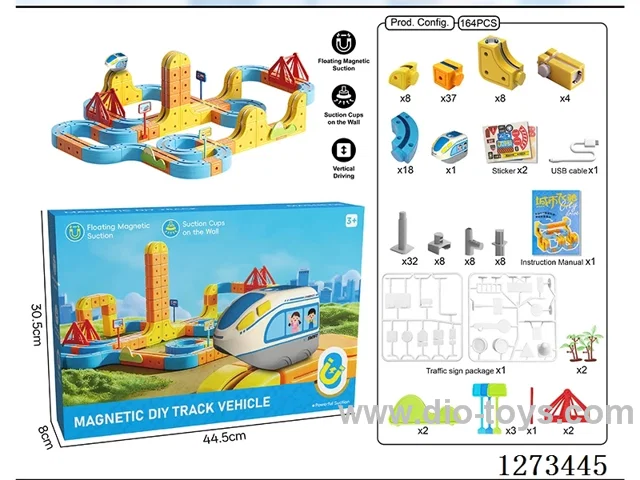 Transformable Building Blocks DIY Magnetic Track Car