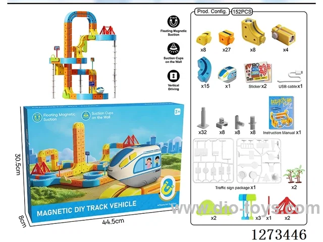Transformable Building Blocks DIY Magnetic Track Car
