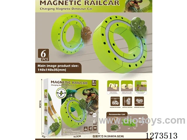 Electric Educational Dinosaur Building Blocks with Magnetic Tracks