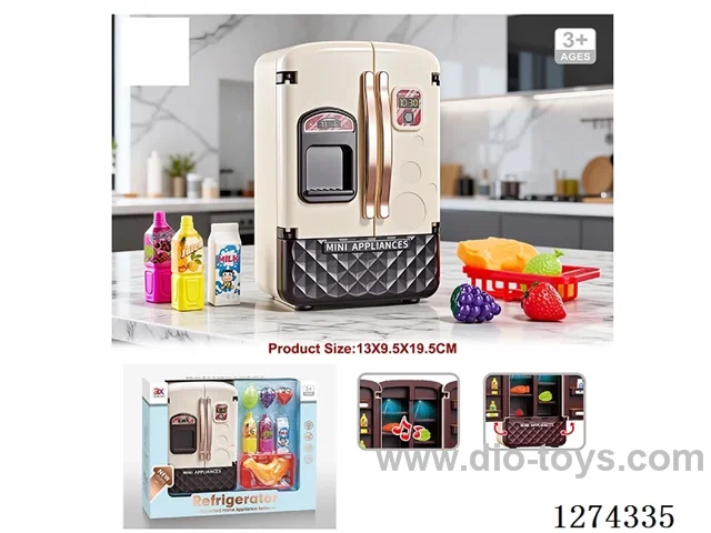 Refrigerator Set / Lights, Music / 2 AA batteries not included