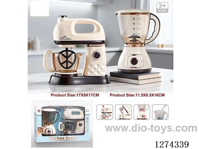 Juicer: Rotation; Blender: Lights, Rotation / 2AA + 2AA (batteries not included)