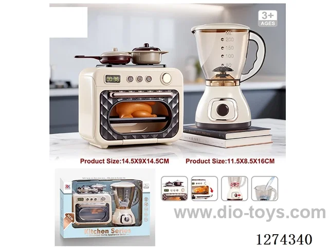 Juicer: Rotation; Microwave: Lights, Music / 2AA + 2AA (batteries not included)