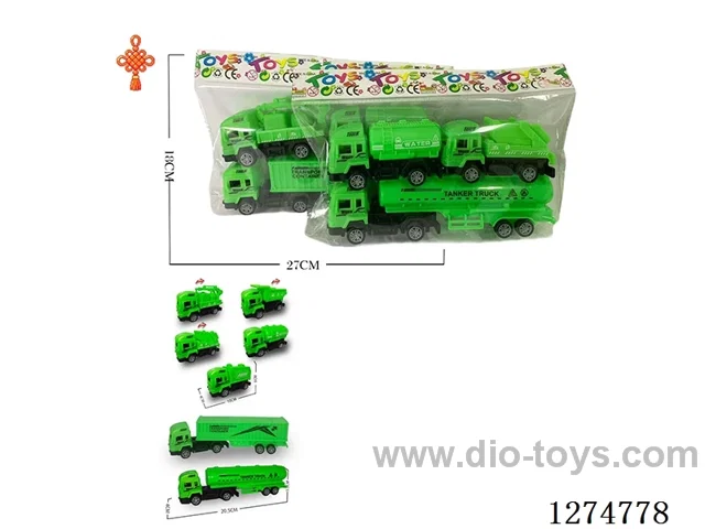 3PCS pull back toys 2 mixed