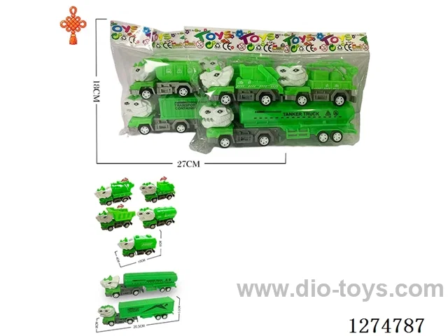 3PCS pull back toys 2 mixed