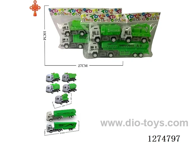3PCS pull back toys 2 mixed