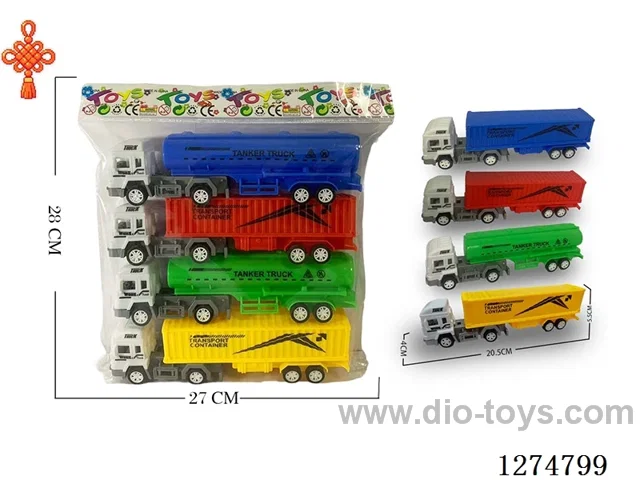 4PCS pull back toys 4 colors