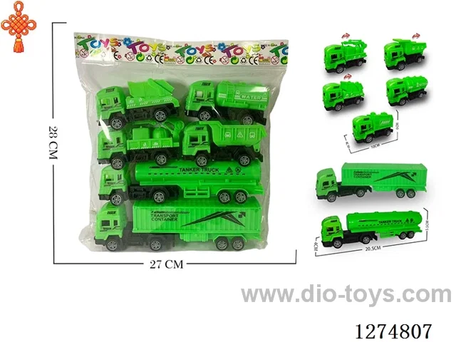6PCS pull back toys 2 mixed