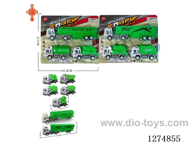 3PCS pull back toys 2 mixed
