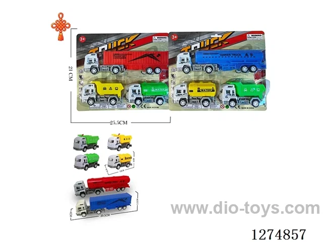 3PCS pull back toys 2 mixed