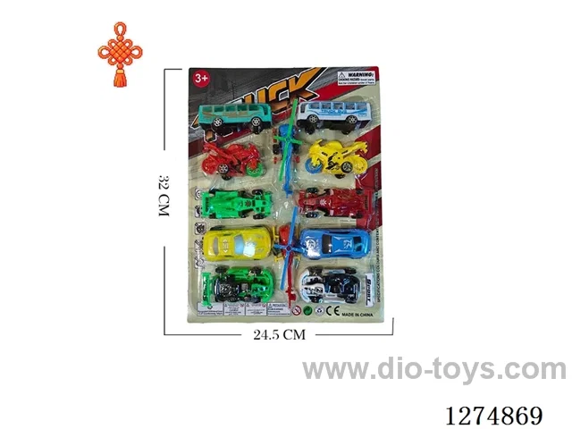 12PCS pull back toys