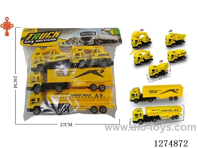 4PCS pull back toys