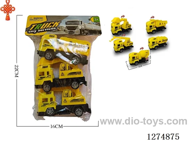 3PCS pull back toys