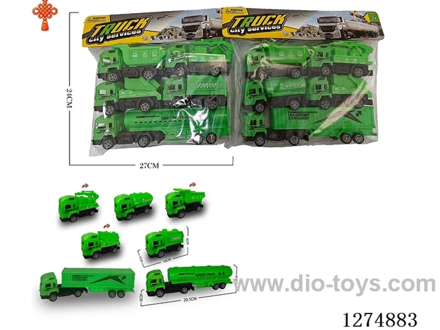 5PCS pull back toys 2 mixed