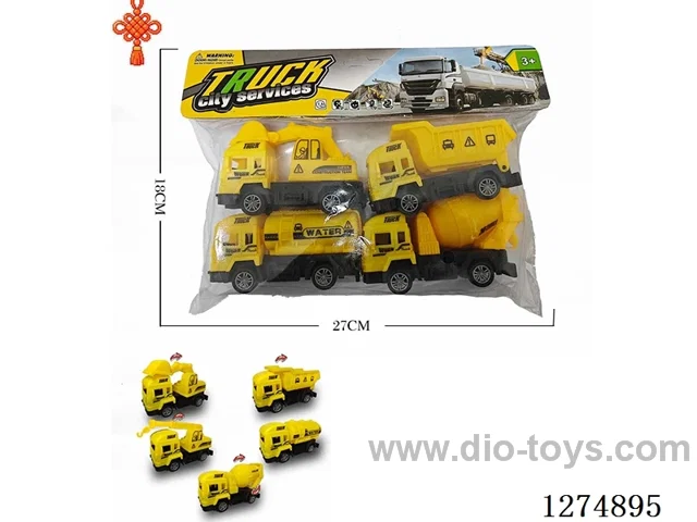 4PCS pull back toys