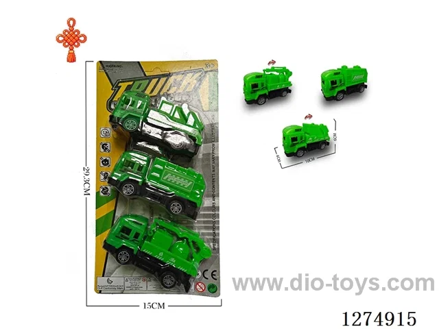 3PCS pull back toys