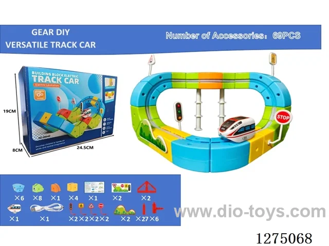69PCS DIY Gear Transformable Track Car