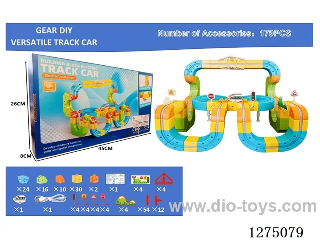 179PCS DIY Gear Transformable Track Car
