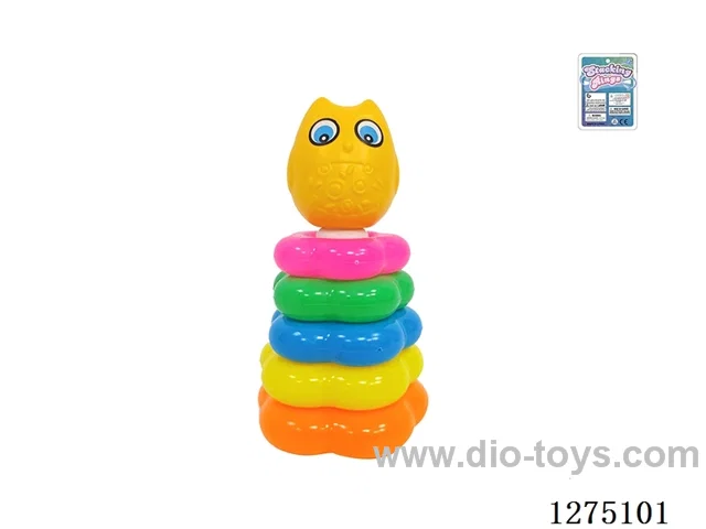 5-Layer Floral Rainbow Ring Toss (Woodpecker)