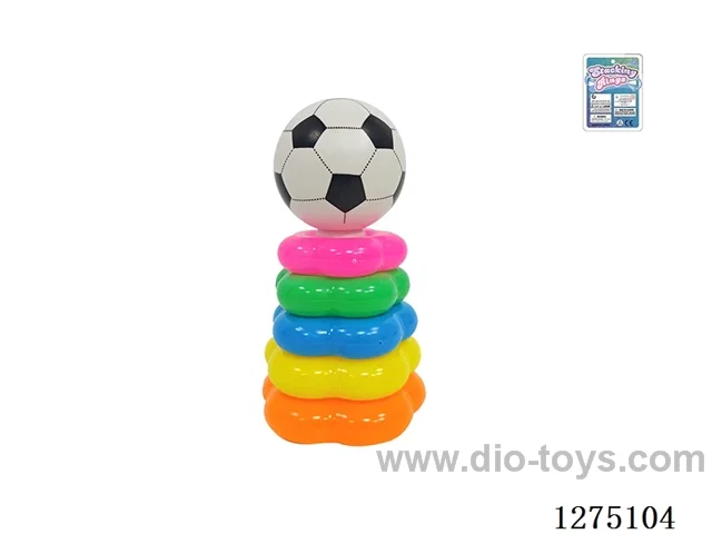 5-Layer Floral Rainbow Ring Toss (Soccer Ball)
