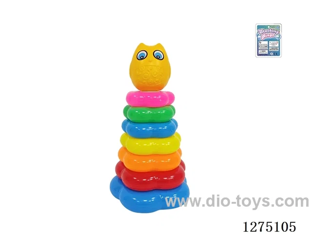 7-Layer Floral Rainbow Ring Toss (Woodpecker)