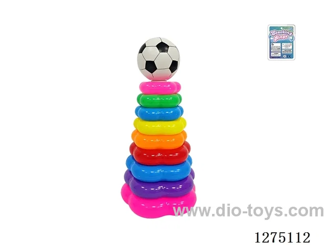 9-Layer Floral Rainbow Ring Toss (Soccer)