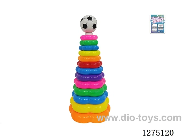 13-Layer Floral Rainbow Ring Toss (Soccer)