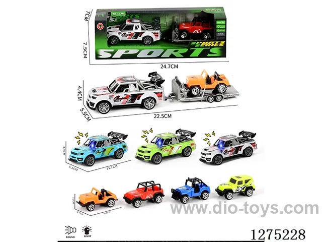 pull back car W L/M + free wheel car included AG13*3