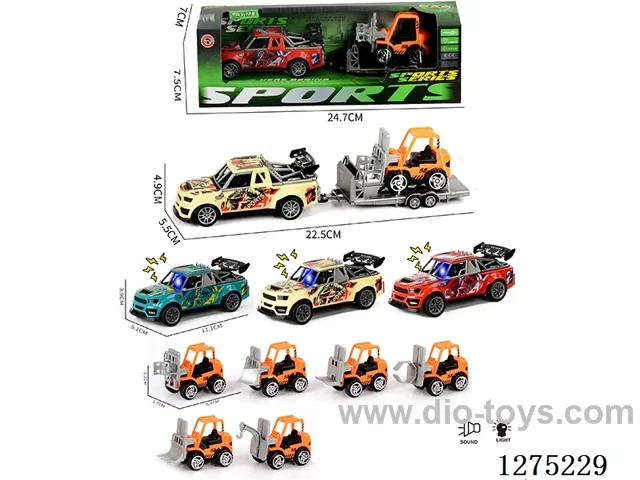 pull back car W L/M + free wheel car included AG13*3