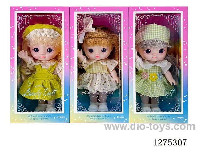8 inch doll 3 mixed