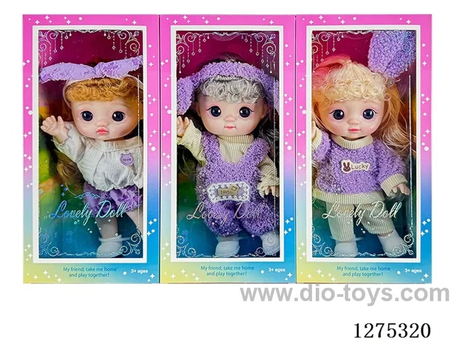 8 inch doll 3 mixed