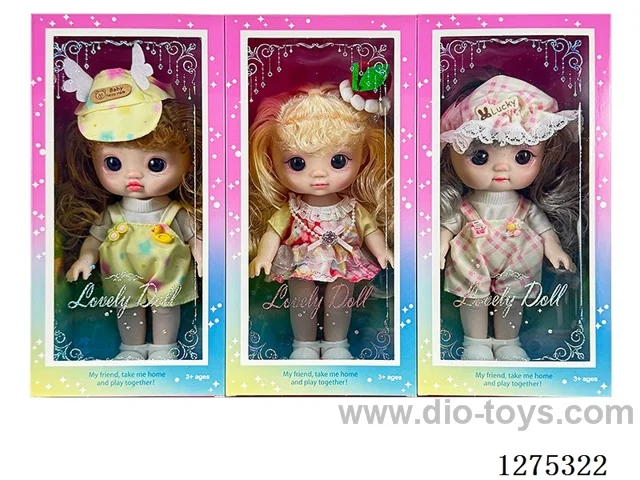 8 inch doll 3 mixed