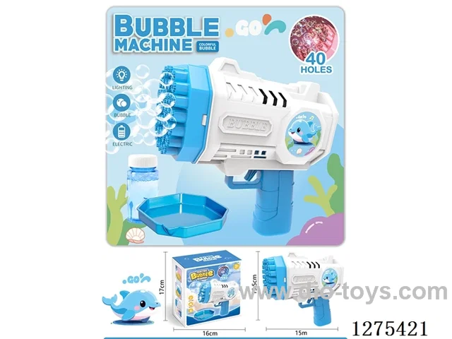 B/O 40-holes bubble gun with light