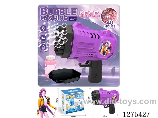 B/O 40-holes bubble gun with light