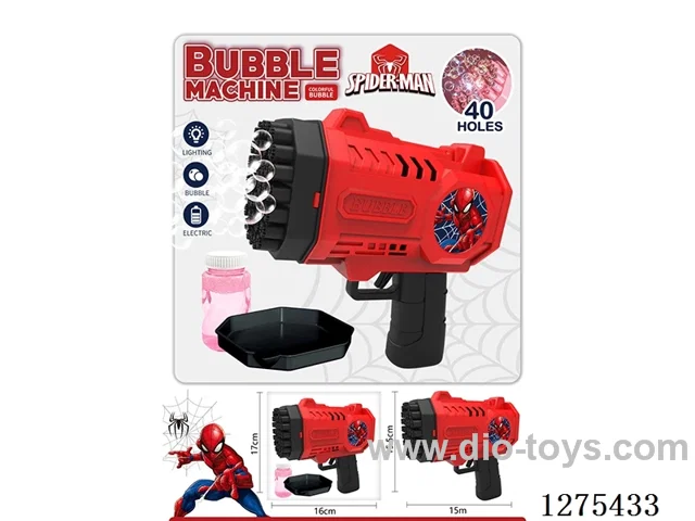 B/O 40-holes bubble gun with light