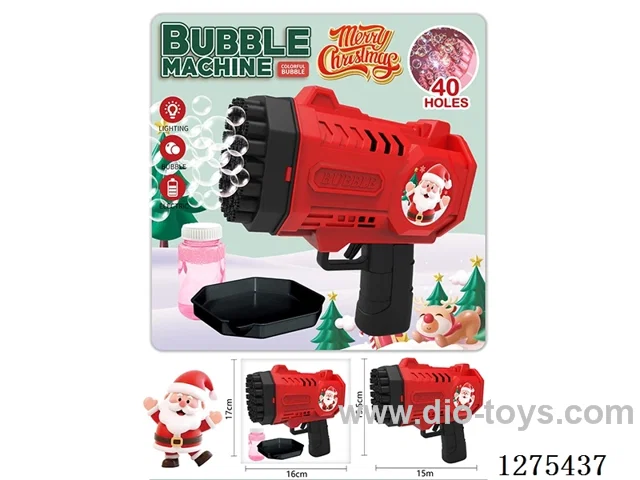 B/O 40-holes bubble gun with light