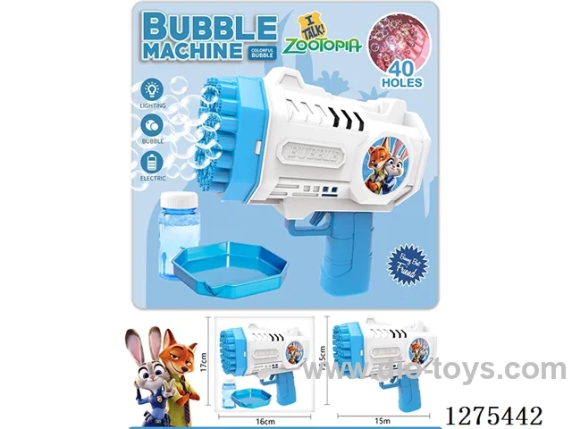 B/O 40-holes bubble gun with light