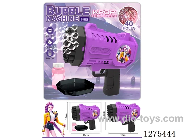 B/O 40-holes bubble gun with light